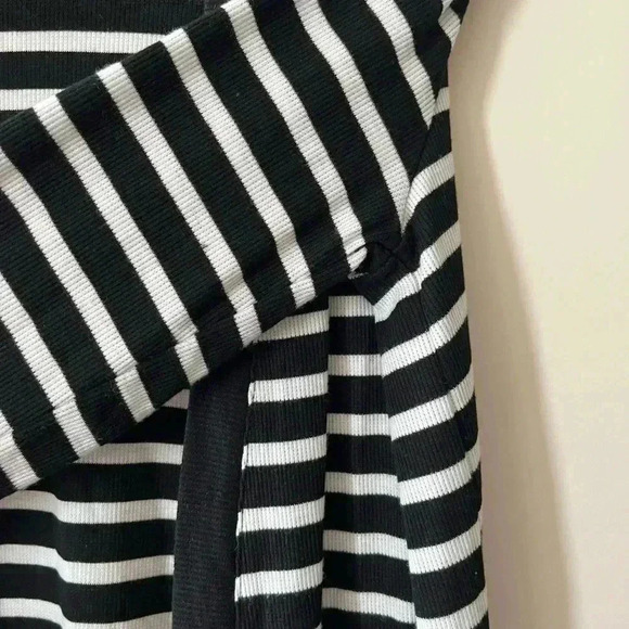 Workshop Black & White Striped Cardigan Women’s size Small - Picture 7 of 13